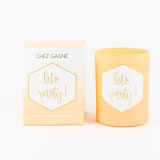 "Let's Party - Painted Candle in Gift Box" - Candles and Holders in orange by Chez Gagné