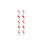 "Red Coquette Taper Candles - Set of 2" - Candles and Holders in red by Jollity and Co