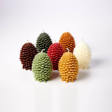 "Jumbo Cone 100% Beeswax Sculptural Candle - CREAM" - Candles and Holders in white by Jessie Green