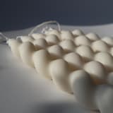 "Set of 2 Twisted Tapers" - Candles and Holders in natural by Powered By People