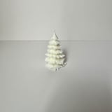 "Small White Christmas Tree Candle" - Candles and Holders in white by Over By The Moon