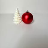 "Small White Christmas Tree Candle" - Candles and Holders in white by Over By The Moon