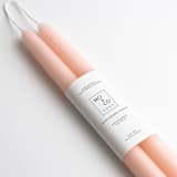 "10 Inch, Pink Rose, Dipped Beeswax Taper Candles" - Candles and Holders in pink by MoAndCo Home