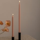 "10 Inch, Pink Rose, Dipped Beeswax Taper Candles" - Candles and Holders in pink by MoAndCo Home