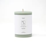 "3x4 Inch, Eucalyptus, Beeswax Pillar Candle" - Candles and Holders in green by MoAndCo Home