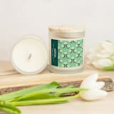 "Glass Candle - Betsy Green (Lemon Verbena)" - Candles and Holders in green by Clairebella