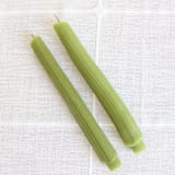 "CELERY BEESWAX TAPER CANDLE PAIR" - Candles and Holders in green by Happy Organics