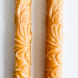 "FLORA TAPERS // ORO" - Candles and Holders in yellow by borrowed BLU