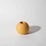 "Marigold Terrazzo Block Candlestick Holder, Sphere" - Candles and Holders in yellow by Pretti.Cool