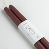 "14 Inch, Burgundy, Dipped Beeswax Taper Candles" - Candles and Holders in red by MoAndCo Home