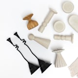 "Winding Taper Candle Holders, Set of Two" - Candles and Holders in black by REVELRY by Purvi Padia