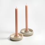 "12" Church Taper 100% Beeswax (pair) - Blush" - Candles and Holders in pink by Jessie Green