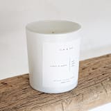 "Cedar & Apple Scented Candle" - Candles and Holders in white by Valerie Aguiar