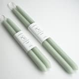 "14 Inch, Eucalyptus, Dipped Beeswax Taper Candles" - Candles and Holders in green by MoAndCo Home