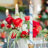 "Blue Coquette Taper Candles - Set of 2" - Candles and Holders in blue by Jollity and Co