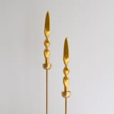 "Taper Candle Set (GOLD)" - Candles and Holders in gold by the parmatile shop