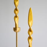 "Taper Candle Set (GOLD)" - Candles and Holders in gold by the parmatile shop