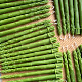 "Green Asparagus Beeswax Taper Candles (Pair)" - Candles and Holders in green by Artifaqt