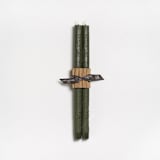 "13" Elderberry Tree Twig Tapers 100% Beeswax (pair) - Antique" - Candles and Holders in green by Jessie Green
