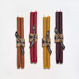 "13" Elderberry Tree Twig Tapers 100% Beeswax (pair) - Antique" - Candles and Holders in green by Jessie Green