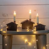 "Dripless Taper Candles: 4" Ivory Unscented, Set of 8" - Candles and Holders in white by Ann Nygard