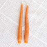"CARROT BEESWAX TAPER CANDLE PAIR" - Candles and Holders in orange by Happy Organics