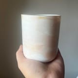 "Hand painted candles - neutral / metallic" - Candles and Holders in multicolorassorted-colors by Jocelyn Elizabeth