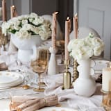 "Bleached Taper Candle Holder" - Candles and Holders in white by REVELRY by Purvi Padia