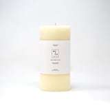 "3x6 Inch, Natural White, Beeswax Pillar Candle" - Candles and Holders in white by MoAndCo Home