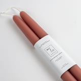 "10 Inch, Terra Cotta, Dipped Beeswax Taper Candles" - Candles and Holders in brown by MoAndCo Home