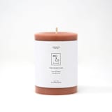 "3x6 Inch, Terra Cotta, Beeswax Pillar Candle" - Candles and Holders in brown by MoAndCo Home