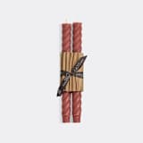 "Rope Tapers 100% Beeswax - Berry Champagne" - Candles and Holders in pink by Jessie Green