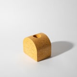 "Marigold Terrazzo Block Candlestick Holder, Arch" - Candles and Holders in yellow by Pretti.Cool