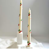 "White Cherry Taper Set" - Candles and Holders in multicolor by Over By The Moon