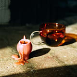 "Blush Orb Set" - Candles and Holders in pink by Danielle Gaito
