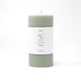 "3x6 Inch, Eucalyptus, Beeswax Pillar Candle" - Candles and Holders in green by MoAndCo Home