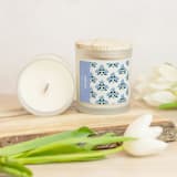"Glass Candle - Betsy Blue (Ocean Breeze)" - Candles and Holders in blue by Clairebella