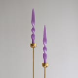 "Taper Candle Set (PURPLE)" - Candles and Holders in purple by the parmatile shop