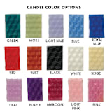 "Checkered Taper Candles (Custom Color, Set of 2)" - Candles and Holders in multicolorassorted-colors by Annie Shapiro