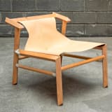"Lounge  armchair 1908" - Chaise Lounges in natural by Marcelo Orlievsky