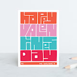"HVD" - Personal Stationery in mango popsickle by Deborah Chou - Front