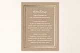 "Gold Rush" - Mitzvah Direction Cards in Kraft by Annie Clark - Front