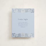 "Blooming Mitzvah" - Mitzvah Direction Cards in Sky by Simona Camp - Front