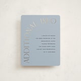 "The Bar Mitzvah" - Mitzvah Direction Cards in Ocean by Pixel and Hank - Front