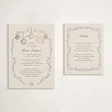 "Disco flower" - Mitzvah Direction Cards in Peony by Pati Cascino - With Invitation