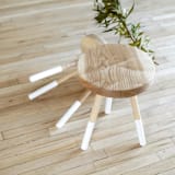 "Dining Stool" - Dining Chairs in white by Alex Cordell