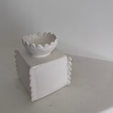 "scalloped altar" - Decorative Object in white by Kristin Yezza