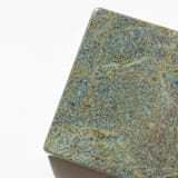 "Marble Pedestal (RAINFOREST)" - Decorative Object in green by the parmatile shop
