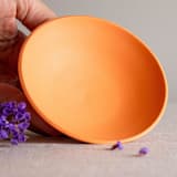 "Orange Porcelain Vessel 4" - Decorative Object in orange by Lisa Fleming