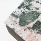 "Marble Pedestal (PEACH GRAINS)" - Decorative Object in orange by the parmatile shop